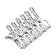 Beach Towel Clips Clamps Stainless Steel, 10 Pack 4.3 Inch Quilt Clothespins Peg - chuan