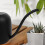Long Spout Watering Can Black 1.2L Beechwood 4