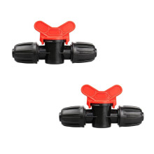 2pcs Drip Irrigation Valve 8mm Inline Barbed Switch Fittings LeakResistant Easy Flow Control for Garden