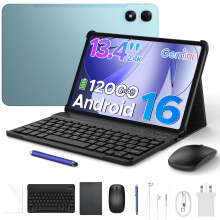 Aorlym P13 Pro 13.4 Inch Large Tablet, Android 16 Tablets, Gemini AI, 120Hz, 48GB RAM+256GB ROM, 12000mAh/18W, T7280 Octa-Core, 4G Dual SIM, OTG, 16MP