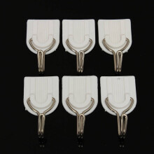12 Stueck Wand Tuerhaken Handtuchhalter Selbstklebend Badezimmer Kueche Klebehaken Weiss
