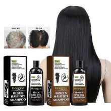 (2pcs,Brown)Herbal Hair Dye Shampoo for Grey Coverage - Natural & Fast-Acting Formula for UK Users