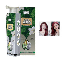 (Wine red)Plant-Based Bubble Hair Dye - Natural Formula for Gentle Grey Coverage
