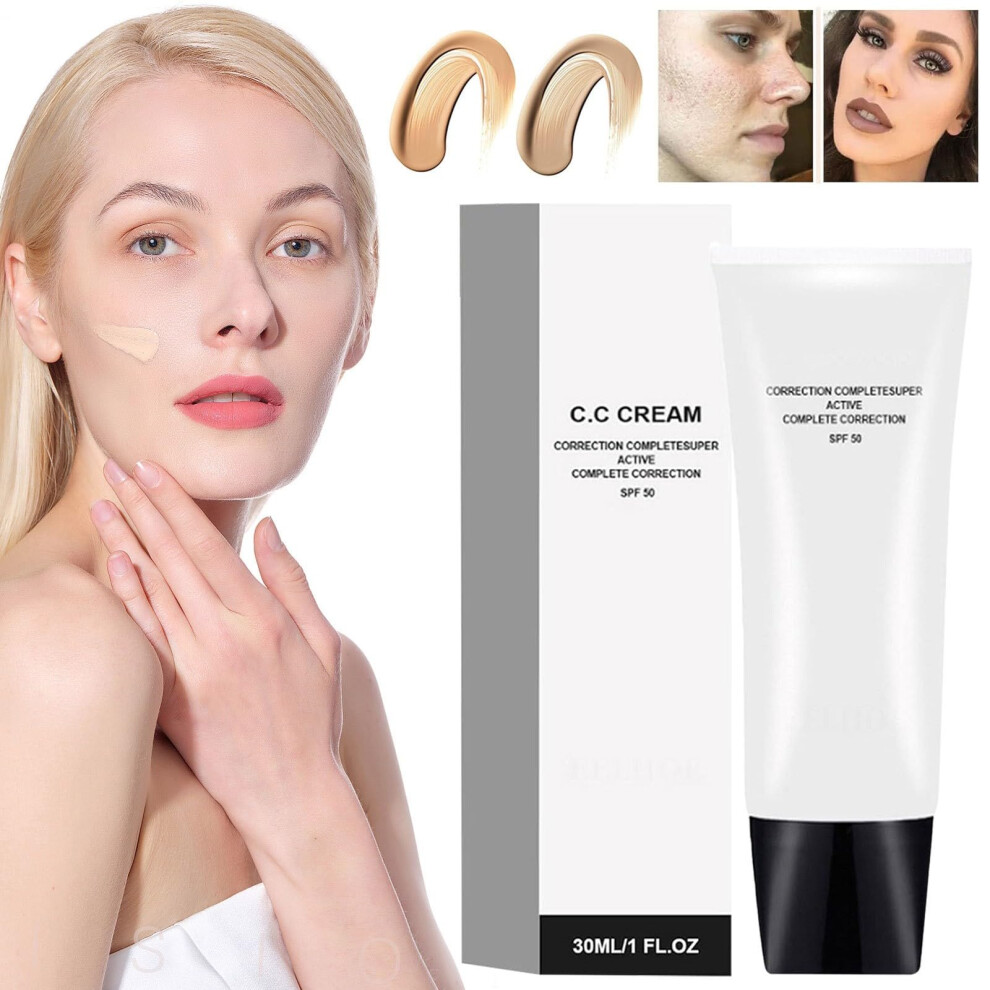 Cream Anti Aging Cc For Mature Skin Spf 50, Self Adjusting Tone, Lightweight Hydrating 30Ml