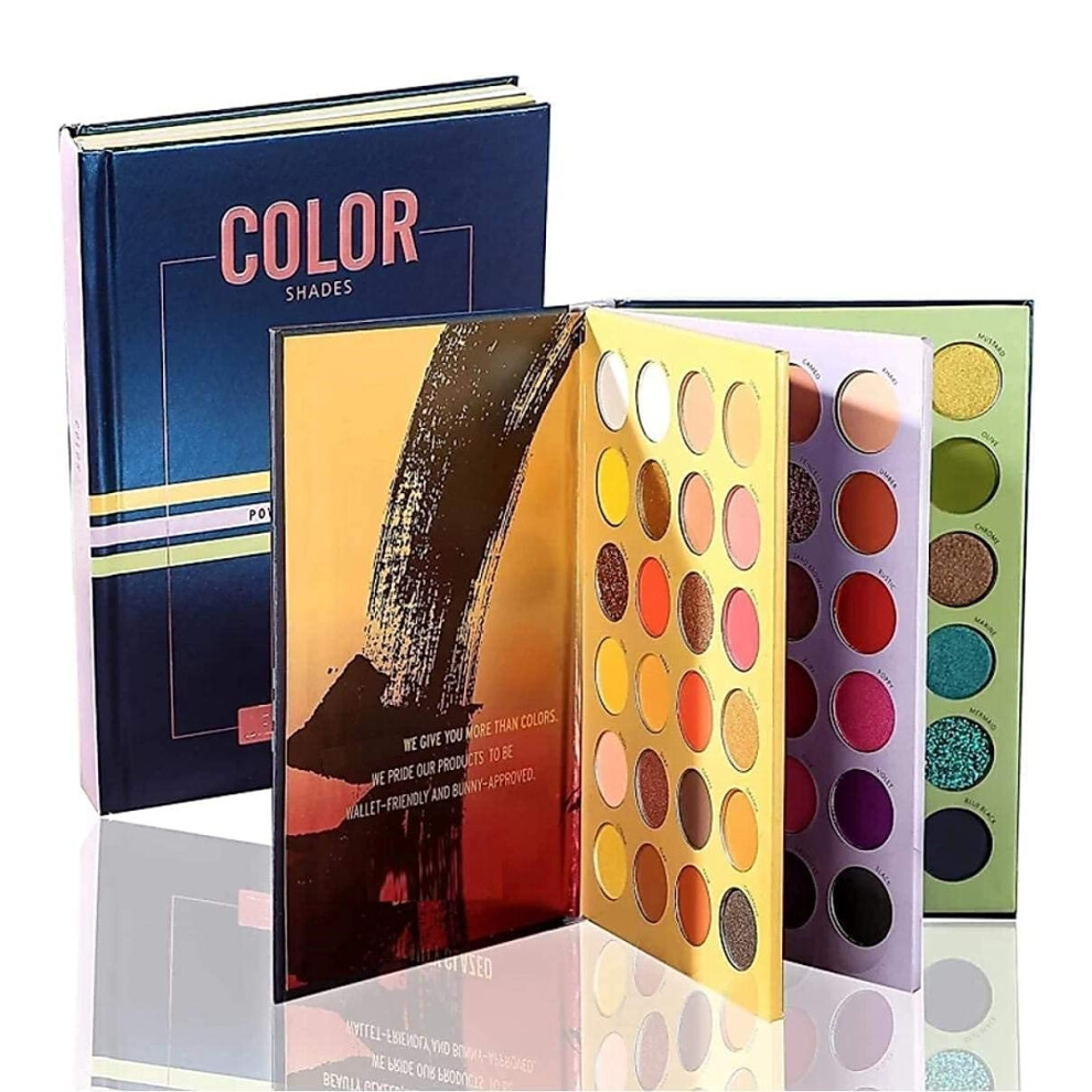 72 Color Eyeshadow Palette with Richly Pigmented Shades, Velvety Matte and Shimmer LongLasting Set
