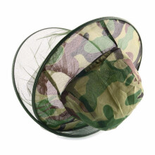 Camouflage Mosquito Net Hat with Breathable Mesh, Full Face Insect Protection for Camping and Hiking