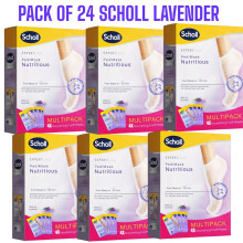 24x Scholl Lavender Relaxing & Moisturising Foot Mask Smooth Feet In 20 Minutes