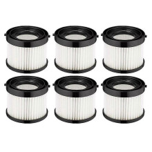 6Pack 49-90-0160 Replacement HEPA Filter for Milwaukee 49-90-0160 0882-20 M18 Compact Vacuum Cleaning