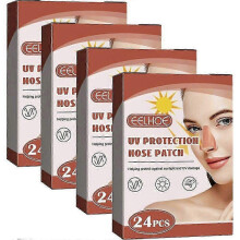 (4packs) Reusable Sunblock Patches For Nose Uv Protection Concealer Moisturizing Patch For Outdoor Training Swimming-jmsjy