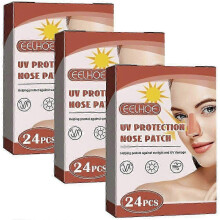 (3packs) Reusable Sunblock Patches For Nose Uv Protection Concealer Moisturizing Patch For Outdoor Training Swimming-jmsjy
