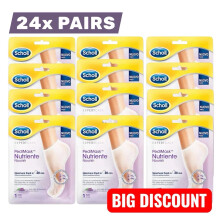 24x Scholl Moisturising Foot Mask Cracked Heel Dry Feet Repair Softening Socks