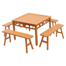 Detailed Miniature Dining Room Furniture Table Chair Doll-S