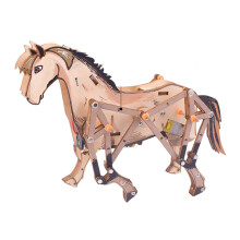 Creative Mechanical Horse Craft Assembly Kits for Children