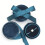 Trendy Circular Bowknot Accent Plastic Jewelry-Gray ring..box 5