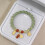 Elegantes Perlenarmband im chinesischen Stil,-Rot 6