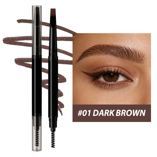 Beginner Friendly Chisel Tip Eyebrow Pencil for-Light Brown 2