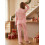 (XL, Pink) Γυναικείο σετ χριστουγεννιάτικης παντελόνια χαλάρωσης 4