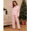 (XXL, Pink) Γυναικείο σετ χριστουγεννιάτικης παντελόνια χαλάρωσης 7
