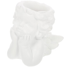 Lovely Cherub Planter Pot for Succulents, Durable Resin Angel Flower Pot for Indoor Tabletop Decor