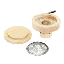 Old Fashioned Cocktail Smoker Kit with Vintage Glass Topper for Whiskey Drinks and Controlled Smoke Infusion