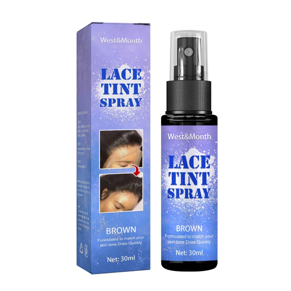 Unisex Lace Tint Spray For Wigs 30Ml Â Fast Drying Wig Lace Melting Spray, Seamless Skin Tone Match, Easy Control