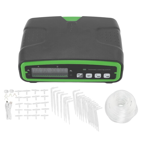 Automatic Drip Irrigation Kit with Waterless Detection Sensor, Battery Powered Plant Watering System for Indoor 5V