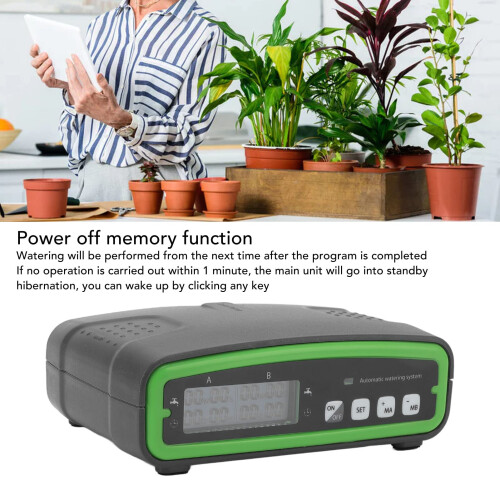 Automatic Drip Irrigation Kit with Waterless Detection Sensor, Battery Powered Plant Watering System for Indoor 5V 2