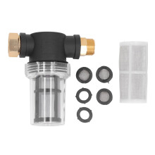 Pressure Washer Inlet Filter 3/4 Inch Garden Hose Sediment Filter with Flow Filtration and Tool Installation
