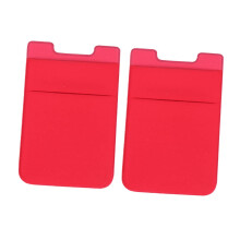2pcs Double Layer Phone Card Holder Adhesive Wallet for Smartphone with Slim Grip and Card Storage