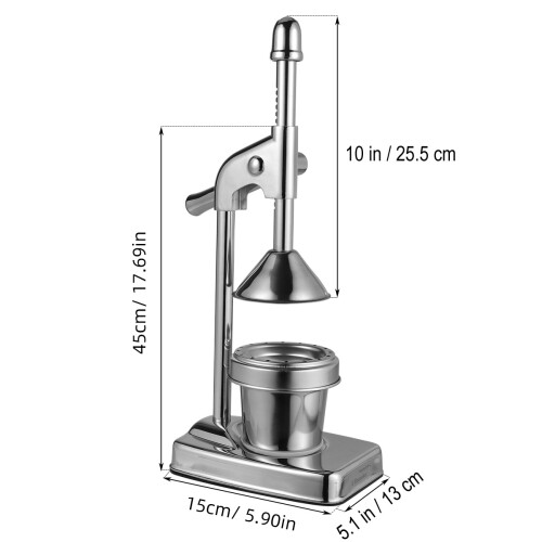 Raindrops Manual Fruit Juicer Stainless Press Citrus Extractor 1pack 1