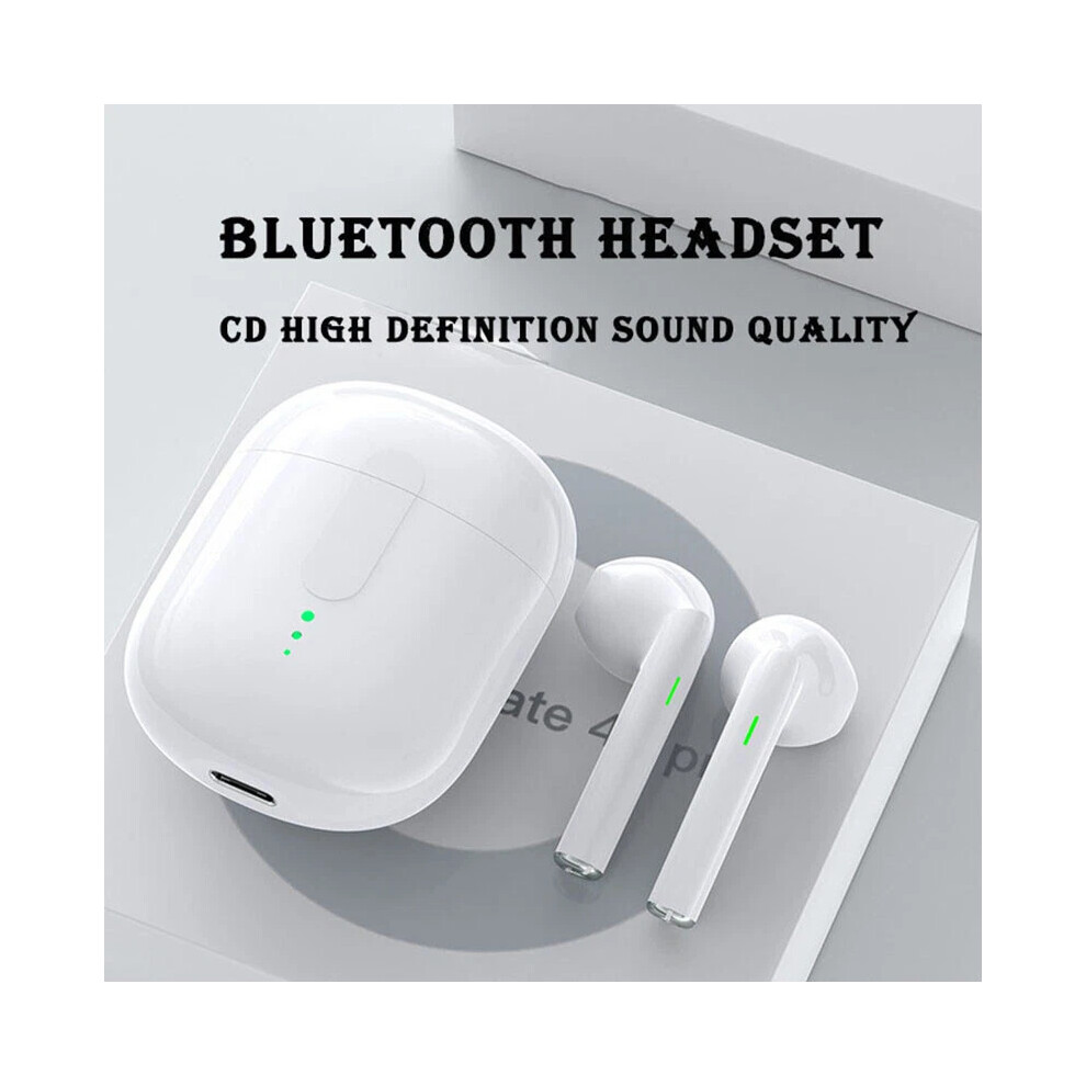 (For Iphone/Samsung, ) Air Buds Earbuds Headsets Bluetooth V5.3 Headphone Tws For Iphone Android White 5305266736867