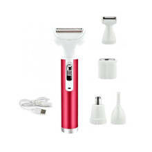 ÉPilation Du Corps 5 en 1 ÉPilateur Poils des Aisselles Bikini Cheveux Jambe Cheveux Poils Pubiens Rasage éLectrique Tondeuse Rasoir Femme