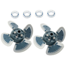 2 Stuks R0524900 Vervangende Reinigingsmotor voor MX6/MX8 Zwembadreiniger met Rollen aan Beide Zijden