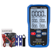 SNAKOL SK-705S 2000W Solar Panel Tester MPPT Meter PV Tester Open Circuit Voltage& Short Circuit Current,with Backlight