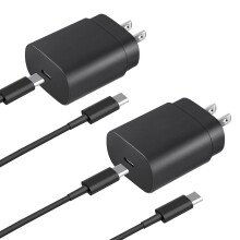 USB C Fast Charger 2Pack with Cable, Type C Wall Charger for Samsung S24/S23 Ultra, Fast Charging