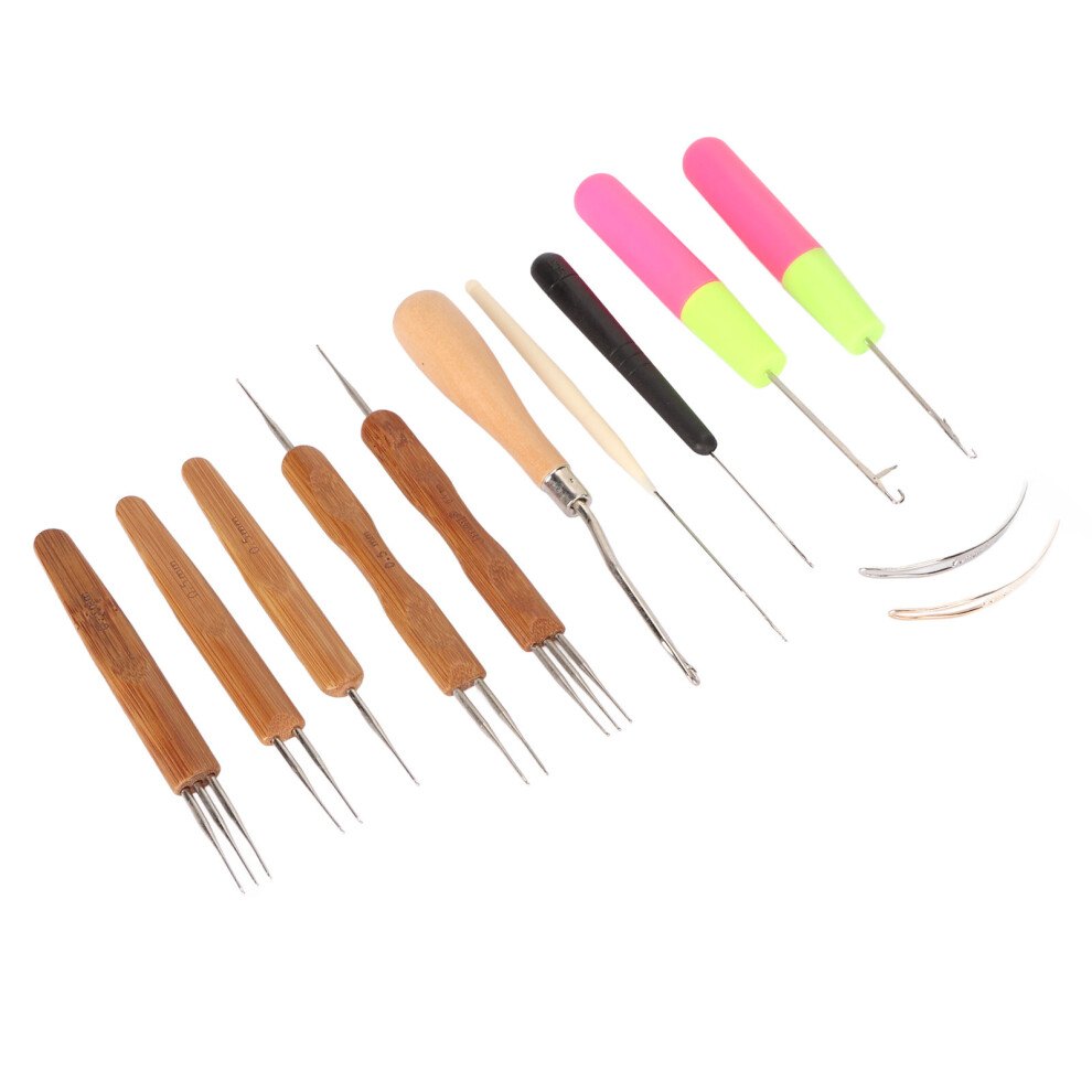 Unisex 12 Pack Dreadlocks Tool Kit Crochet Hooks Hair Locking & Wig Extensions
