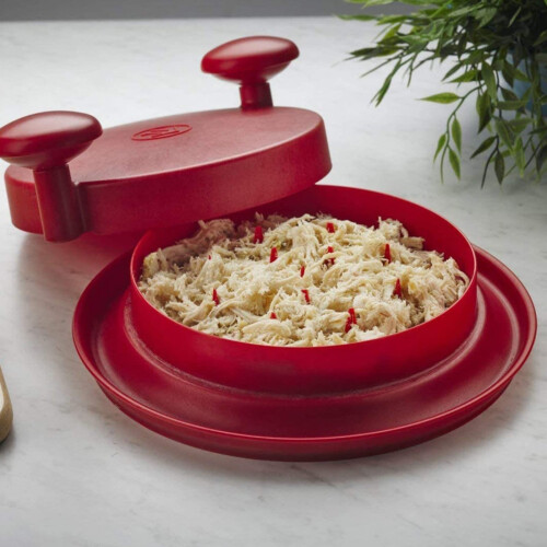 Meat Shredder for Pulled Pork and Chicken, Quick Shredding with Ergonomic Handles, Red 1