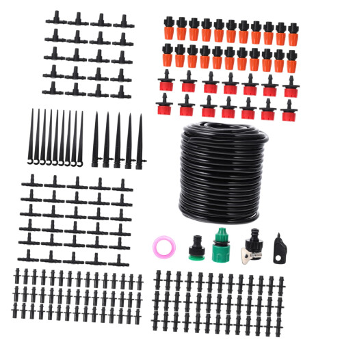 Automatic Drip Irrigation System Kit with Adjustable Flow Control for Garden and Balcony Plants