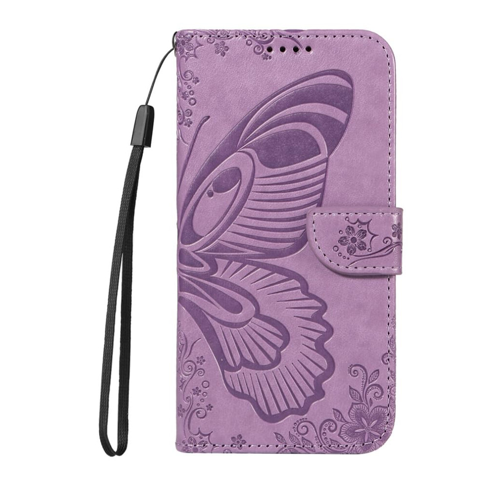 Magnetic Flip Wallet Case For Iphone 7 Plus With Card Slot And Antifall Leather Protection Purple 9771547796961