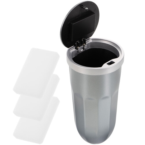 Plastique Gris Avec Couvercle Odeurs