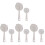 8Pcs White Ultra Fine Mesh Sieve PP Kitchen Tool for Soy Milk Filter 1