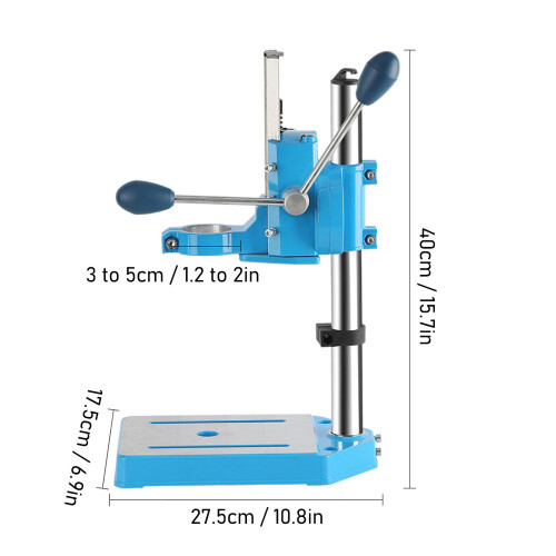 Electric Drill Stand Cast Aluminum 40cm 80mm Gray 1