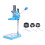 Electric Drill Stand Cast Aluminum 40cm 80mm Gray 3