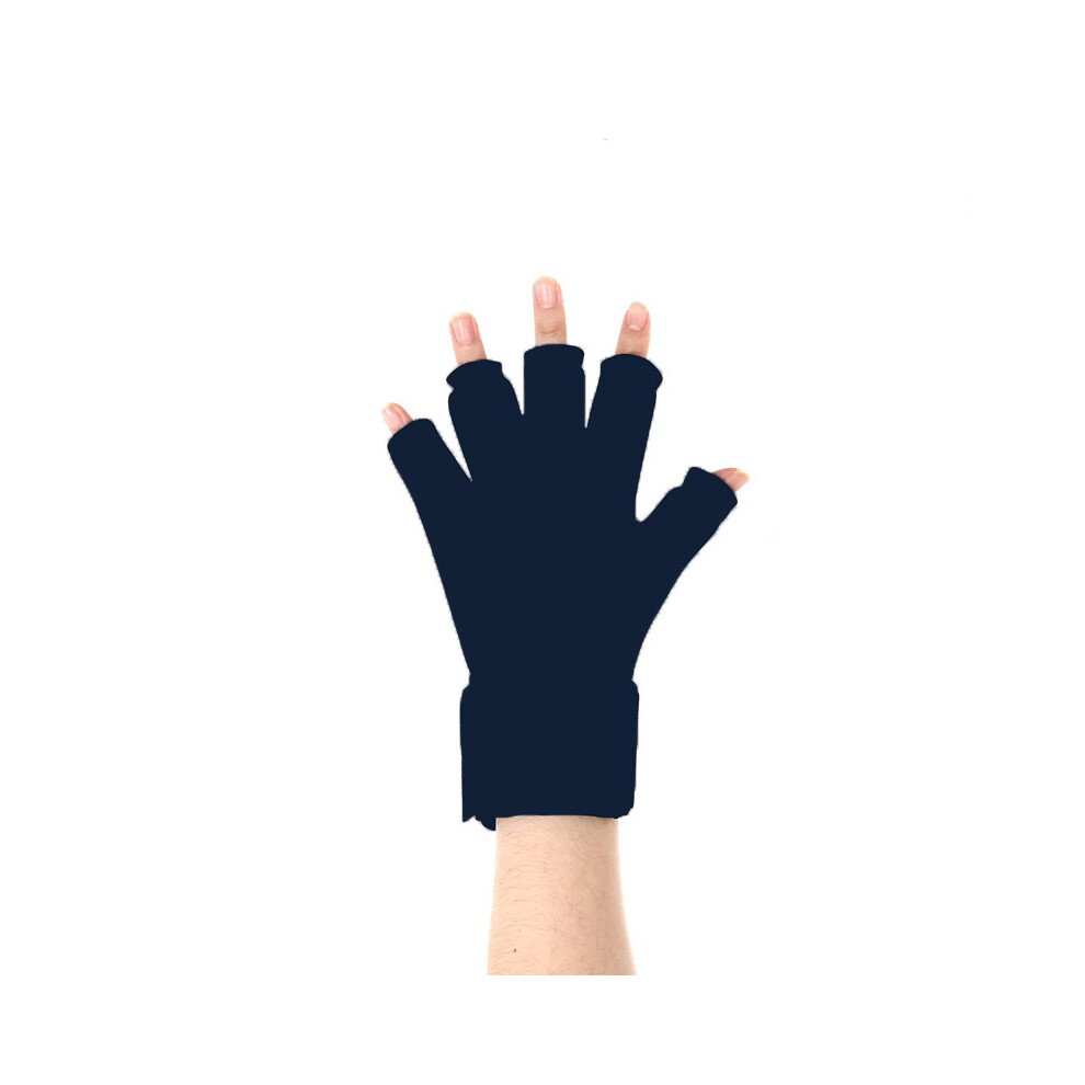 Blue (Blue) Finger Arthritis Compression Ice Glove With Reusable Gel Cold Pack For Pain Relief