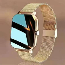 (Gold) Smart Watch Men Women Smartwatch compatible Android Phones Iphone Heart Rate Fitness Tracker VNs AYE