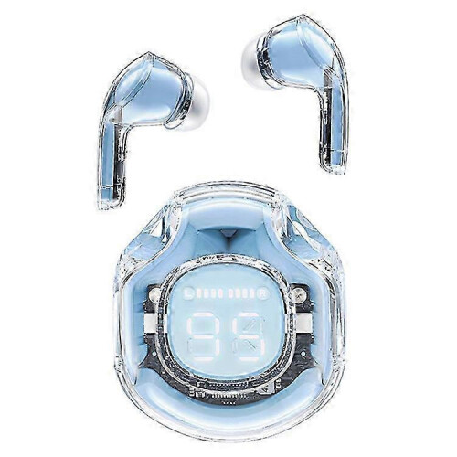 (Blue) 2025 ACEFAST T8 / AT8 Crystal (2) Color Bluetooth Earbuds Lightweight Wireless Headset compatible Work