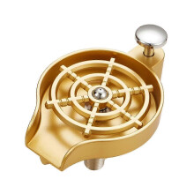 (Gold) Bar Faucet Cup Rinser With Built-in Glass Cleaner And Washer