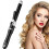 (Black) Automatic Rotating Curling Wand 28mm Professional Hair Curler fast 1