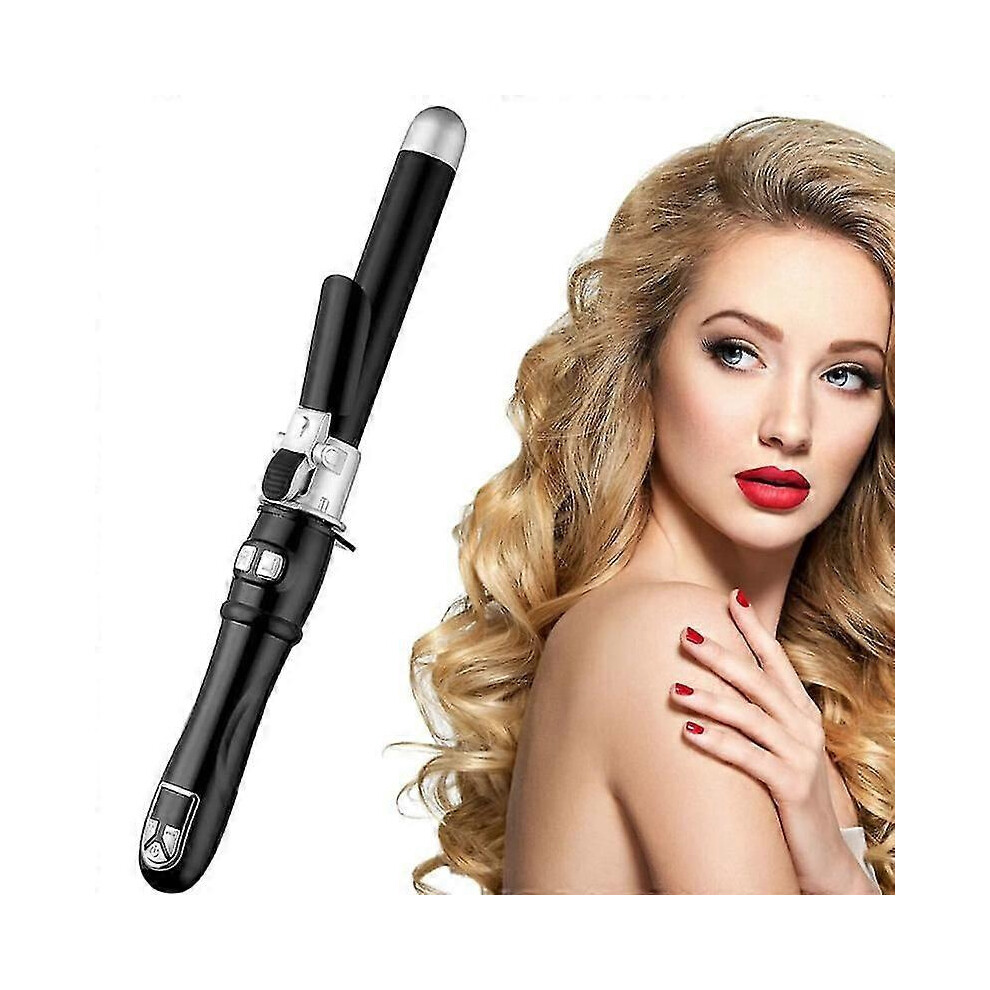 Black (Black) Automatic Rotating Curling Wand 28Mm Professional Hair Curler Fast