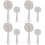 8Pcs White Ultra Fine Mesh Sieve PP Kitchen Tool for Soy Milk Filter 4